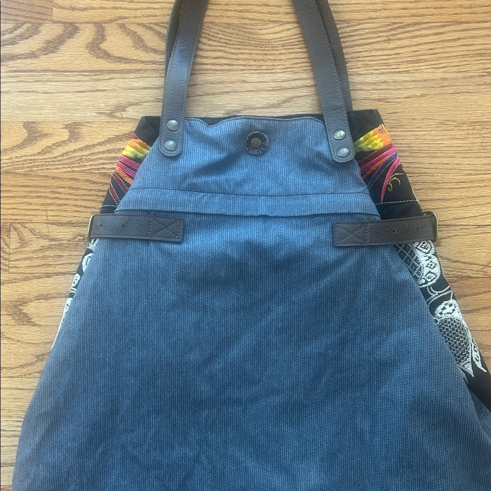 Anthropologie Embroidered Black and Multicolor Bag - Picture 8 of 16